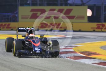 World © Octane Photographic Ltd. McLaren Honda MP4/30 - Jenson Button. Friday 18th September 2015, F1 Singapore Grand Prix Practice 1, Marina Bay. Digital Ref: