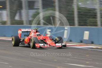 World © Octane Photographic Ltd. Scuderia Ferrari SF15-T– Kimi Raikkonen. Friday 18th September 2015, F1 Singapore Grand Prix Practice 1, Marina Bay. Digital Ref: