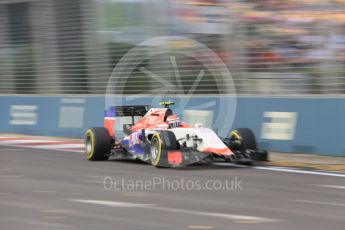 World © Octane Photographic Ltd. Manor Marussia F1 Team MR03B – Alexander Rossi. Friday 18th September 2015, F1 Singapore Grand Prix Practice 1, Marina Bay. Digital Ref: