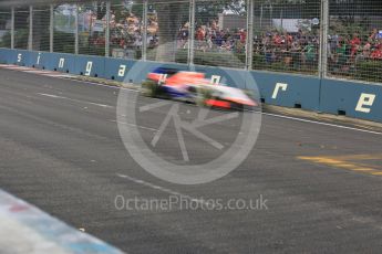 World © Octane Photographic Ltd. Manor Marussia F1 Team MR03B – William Stevens. Friday 18th September 2015, F1 Singapore Grand Prix Practice 1, Marina Bay. Digital Ref: