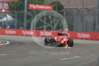 World © Octane Photographic Ltd. Scuderia Ferrari SF15-T– Sebastian Vettel. Friday 18th September 2015, F1 Singapore Grand Prix Practice 1, Marina Bay. Digital Ref: