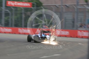 World © Octane Photographic Ltd. Williams Martini Racing FW37 – Valtteri Bottas. Friday 18th September 2015, F1 Singapore Grand Prix Practice 1, Marina Bay. Digital Ref: