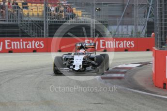 World © Octane Photographic Ltd. Sahara Force India VJM08B – Nico Hulkenberg. Friday 18th September 2015, F1 Singapore Grand Prix Practice 1, Marina Bay. Digital Ref: