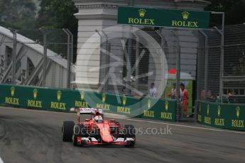 World © Octane Photographic Ltd. Scuderia Ferrari SF15-T– Sebastian Vettel. Friday 18th September 2015, F1 Singapore Grand Prix Practice 1, Marina Bay. Digital Ref: 1428LB1D4611