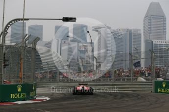 World © Octane Photographic Ltd. Scuderia Ferrari SF15-T– Sebastian Vettel. Friday 18th September 2015, F1 Singapore Grand Prix Practice 1, Marina Bay. Digital Ref: 1428LB1D4623