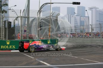 World © Octane Photographic Ltd. Infiniti Red Bull Racing RB11 – Daniil Kvyat. Friday 18th September 2015, F1 Singapore Grand Prix Practice 1, Marina Bay. Digital Ref: