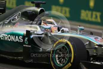 World © Octane Photographic Ltd. Mercedes AMG Petronas F1 W06 Hybrid – Lewis Hamilton. Friday 18th September 2015, F1 Singapore Grand Prix Practice 1, Marina Bay. Digital Ref: