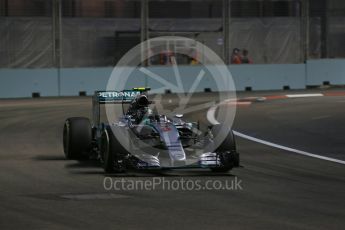 World © Octane Photographic Ltd. Mercedes AMG Petronas F1 W06 Hybrid – Nico Rosberg. Friday 18th September 2015, F1 Singapore Grand Prix Practice 1, Marina Bay. Digital Ref: