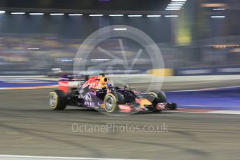 World © Octane Photographic Ltd. Infiniti Red Bull Racing RB11 – Daniel Ricciardo. Friday 18th September 2015, F1 Singapore Grand Prix Practice 2, Marina Bay. Digital Ref: 1429CB5D0356