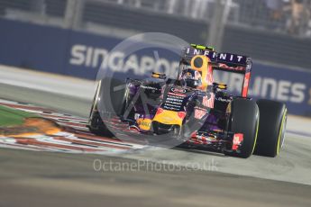 World © Octane Photographic Ltd. Infiniti Red Bull Racing RB11 – Daniil Kvyat. Friday 18th September 2015, F1 Singapore Grand Prix Practice 2, Marina Bay. Digital Ref: 1429CB7D0350