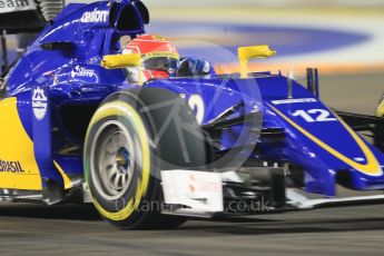World © Octane Photographic Ltd. Sauber F1 Team C34-Ferrari – Felipe Nasr. Friday 18th September 2015, F1 Singapore Grand Prix Practice 2, Marina Bay. Digital Ref: 1429CB7D0415