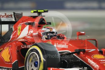 World © Octane Photographic Ltd. Scuderia Ferrari SF15-T– Kimi Raikkonen. Friday 18th September 2015, F1 Singapore Grand Prix Practice 2, Marina Bay. Digital Ref: 1429CB7D0469