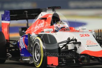 World © Octane Photographic Ltd. Manor Marussia F1 Team MR03B – William Stevens. Friday 18th September 2015, F1 Singapore Grand Prix Practice 2, Marina Bay. Digital Ref: 1429CB7D0525