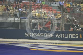 World © Octane Photographic Ltd. Red Flag. Friday 18th September 2015, F1 Singapore Grand Prix Practice 2, Marina Bay. Digital Ref: 1429CB7D0617