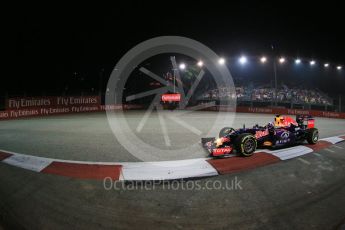 World © Octane Photographic Ltd. Infiniti Red Bull Racing RB11 – Daniel Ricciardo. Friday 18th September 2015, F1 Singapore Grand Prix Practice 2, Marina Bay. Digital Ref: 1429LB1D6261