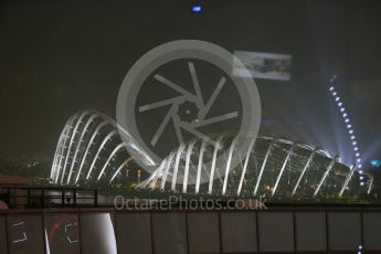 World © Octane Photographic Ltd. Friday 18th September 2015, F1 Singapore Grand Prix Practice 2, View of circuit from Singapore Flyer. Marina Bay. Digital Ref: 1429LB1D6615