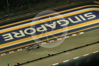 World © Octane Photographic Ltd. Friday 18th September 2015, F1 Singapore Grand Prix Practice 2, View of circuit from Singapore Flyer. Marina Bay. Digital Ref: 1429LB1D6670