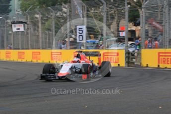 World © Octane Photographic Ltd. Manor Marussia F1 Team MR03B – William Stevens. Saturday 19th September 2015, F1 Singapore Grand Prix Practice 3, Marina Bay. Digital Ref: 1433CB7D1449