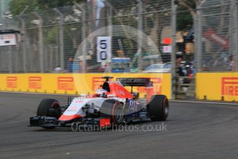 orld © Octane Photographic Ltd. Manor Marussia F1 Team MR03B – William Stevens. Saturday 19th September 2015, F1 Singapore Grand Prix Practice 3, Marina Bay. Digital Ref: 1433CB7D1520
