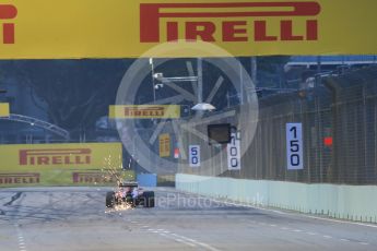 World © Octane Photographic Ltd. Scuderia Ferrari SF15-T– Sebastian Vettel. Saturday 19th September 2015, F1 Singapore Grand Prix Practice 3, Marina Bay. Digital Ref: 1433CB7D1703