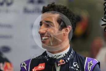 Ricciardo. Saturday 19th September 2015, F1 Singapore Grand Prix Practice 3, Marina Bay. Digital Ref: 1433LB1D6950