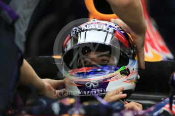 Ricciardo. Saturday 19th September 2015, F1 Singapore Grand Prix Practice 3, Marina Bay. Digital Ref: 1433LB1D6978