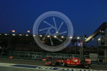 World © Octane Photographic Ltd. Scuderia Ferrari SF15-T– Kimi Raikkonen. Saturday 19th September 2015, F1 Singapore Grand Prix Practice 3, Marina Bay. Digital Ref: 1433LB1D7473