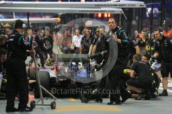 World © Octane Photographic Ltd. Mercedes AMG Petronas F1 W06 Hybrid – Lewis Hamilton. Saturday 19th September 2015, F1 Singapore Grand Prix Practice 3, Marina Bay. Digital Ref: 1433LB1D7553