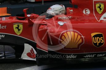 World © Octane Photographic Ltd. Scuderia Ferrari SF15-T– Sebastian Vettel. Saturday 19th September 2015, F1 Singapore Grand Prix Practice 3, Marina Bay. Digital Ref: 1433LB1L9829
