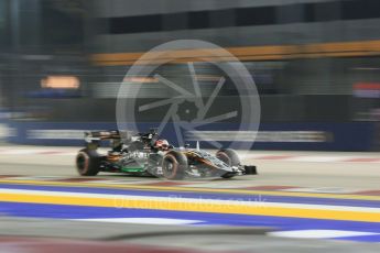 World © Octane Photographic Ltd. Sahara Force India VJM08B – Nico Hulkenberg. Saturday 19th September 2015, F1 Singapore Grand Prix Qualifying, Marina Bay. Digital Ref: 1434CB5D0798