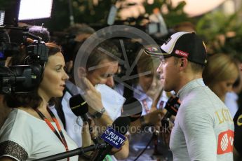 World © Octane Photographic Ltd. Lotus F1 Team E23 Hybrid – Pastor Maldonado. Saturday 19th September 2015, F1 Singapore Grand Prix Qualifying, Marina Bay. Digital Ref: 1434CB5D0829