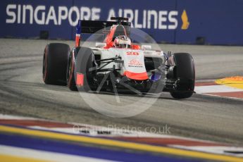 World © Octane Photographic Ltd. Manor Marussia F1 Team MR03B – William Stevens. Saturday 19th September 2015, F1 Singapore Grand Prix Qualifying, Marina Bay. Digital Ref: 1434CB7D1941