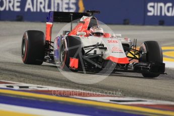 World © Octane Photographic Ltd. Manor Marussia F1 Team MR03B – William Stevens. Saturday 19th September 2015, F1 Singapore Grand Prix Qualifying, Marina Bay. Digital Ref: 1434CB7D1943