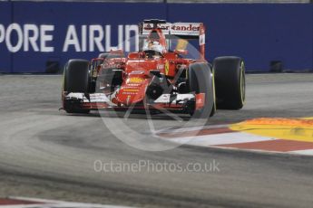 World © Octane Photographic Ltd. Scuderia Ferrari SF15-T– Sebastian Vettel. Saturday 19th September 2015, F1 Singapore Grand Prix Qualifying, Marina Bay. Digital Ref: 1434CB7D2063