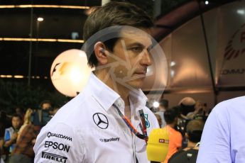 World © Octane Photographic Ltd. Toto Wolff. Saturday 19th September 2015, F1 Singapore Grand Prix Qualifying, Marina Bay. Digital Ref: 1434CB7D2359