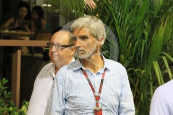 World © Octane Photographic Ltd. Damon Hill. Saturday 19th September 2015, F1 Singapore Grand Prix Qualifying, Marina Bay. Digital Ref: 1434CB7D2366
