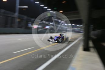 World © Octane Photographic Ltd. Sauber F1 Team C34-Ferrari – Felipe Nasr. Saturday 19th September 2015, F1 Singapore Grand Prix Qualifying, Marina Bay. Digital Ref: 1434LB1D7721