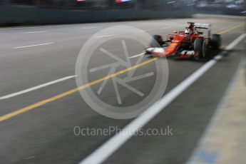 World © Octane Photographic Ltd. Scuderia Ferrari SF15-T– Sebastian Vettel. Saturday 19th September 2015, F1 Singapore Grand Prix Qualifying, Marina Bay. Digital Ref: 1434LB1D7864