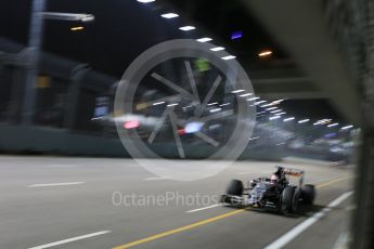 World © Octane Photographic Ltd. Sahara Force India VJM08B – Nico Hulkenberg. Saturday 19th September 2015, F1 Singapore Grand Prix Qualifying, Marina Bay. Digital Ref: 1434LB1D7969