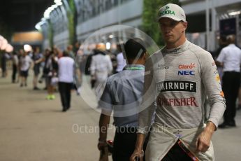 World © Octane Photographic Ltd. Sahara Force India VJM08B – Nico Hulkenberg. Saturday 19th September 2015, F1 Singapore Grand Prix Qualifying, Marina Bay. Digital Ref: 1434LB1D8021