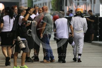 World © Octane Photographic Ltd. McLaren Honda MP4/30 – Fernando Alonso. Saturday 19th September 2015, F1 Singapore Grand Prix Qualifying, Marina Bay. Digital Ref: 1434LB1D8027