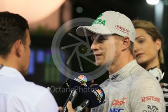 World © Octane Photographic Ltd. Sahara Force India VJM08B – Nico Hulkenberg. Saturday 19th September 2015, F1 Singapore Grand Prix Qualifying, Marina Bay. Digital Ref: 1434LB1D8060