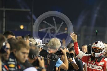 World © Octane Photographic Ltd. Scuderia Ferrari SF15-T– Sebastian Vettel. Saturday 19th September 2015, F1 Singapore Grand Prix Qualifying, Marina Bay. Digital Ref: 1434LB1D8147