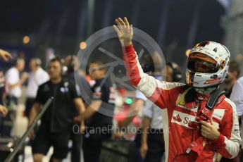 World © Octane Photographic Ltd. Scuderia Ferrari SF15-T– Sebastian Vettel. Saturday 19th September 2015, F1 Singapore Grand Prix Qualifying, Marina Bay. Digital Ref: 1434LB1D8159