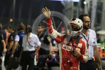 World © Octane Photographic Ltd. Scuderia Ferrari SF15-T– Sebastian Vettel. Saturday 19th September 2015, F1 Singapore Grand Prix Qualifying, Marina Bay. Digital Ref: 1434LB1D8163