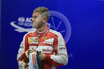 World © Octane Photographic Ltd. Scuderia Ferrari SF15-T– Sebastian Vettel. Saturday 19th September 2015, F1 Singapore Grand Prix Qualifying, Marina Bay. Digital Ref: 1434LB1D8187