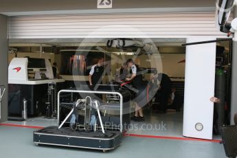 World © Octane Photographic Ltd. McLaren Honda MP4/30 - Jenson Button. Saturday 19th September 2015, F1 Singapore Grand Prix Pit lane, Marina Bay. Digital Ref: 1432CB5D0535