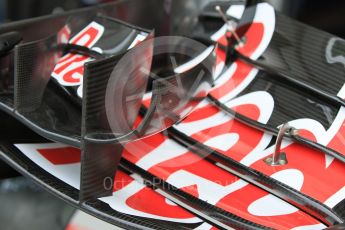 World © Octane Photographic Ltd. Scuderia Toro Rosso STR10 new single turning vane front wing detail. Saturday 19th September 2015, F1 Singapore Grand Prix Pit lane, Marina Bay. Digital Ref: 1432CB7D1183