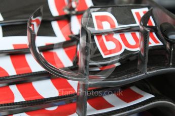 World © Octane Photographic Ltd. Scuderia Toro Rosso STR10 new single turning vane front wing detail. Saturday 19th September 2015, F1 Singapore Grand Prix Pit lane, Marina Bay. Digital Ref: 1432CB7D1188