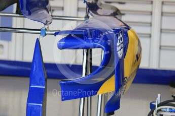 World © Octane Photographic Ltd. Sauber F1 Team C34-Ferrari bodywork vanes. Saturday 19th September 2015, F1 Singapore Grand Prix Pit lane, Marina Bay. Digital Ref: 1432CB7D1198